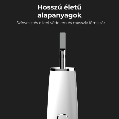 Periuță de dinți inteligentă cu ultrasunete, 46.000 de vibrații pe minut, SMART, 4 moduri, 3 utilizatori, reîncărcabilă, IPX7