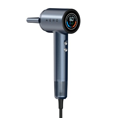 uscător de păr, 1500 W, 5 setări de căldură, ionizator, motor fără perii, afișaj LED, 570 grame