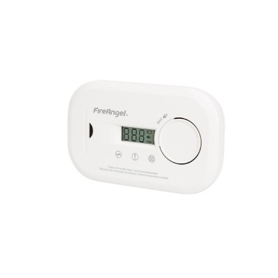 FireAngel FA6812-EU szén-monoxid vészjelző, cserélhető elem, 10 év várható üzemidő, LCD kijelző, fehér