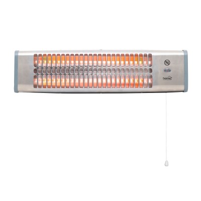 HOME FK20 kvarccsöves fűtőtest, 1200 W, 2 fokozat, fémház, falra szerelhető kivitel