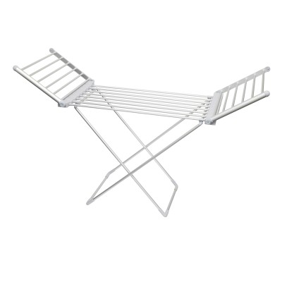 Home FTW11 Fűtött, elektromos ruhaszárító, 230 W, alumínium, összecsukható, 50 °C állandó hőmérséklet, vízálló kapcsoló, IPX2