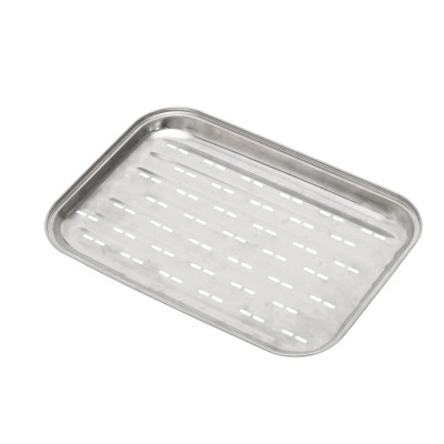 BBQ nehrdzavejúca kovová tácka , 345×242×25mm - GRT07
