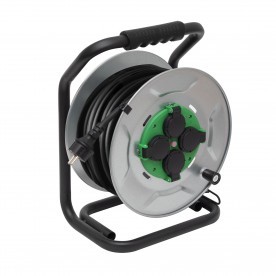 Tambur pentru exterior, cu 25 m cablu