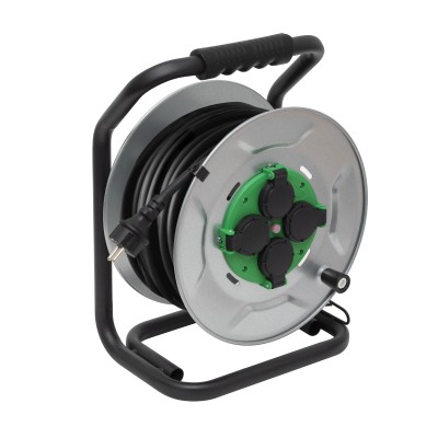 Tambur pentru exterior, cu 25 m cablu