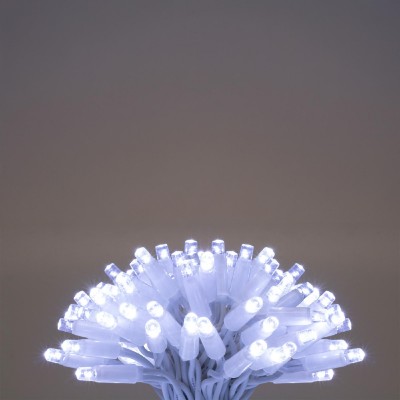 Ghirlande luminoase, 200 LED-uri, cablu alb, pentru exterior