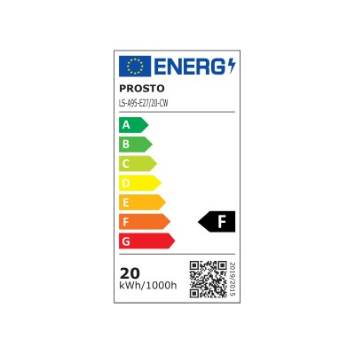 PROSTO LED zdroj svetla, guľa, 20W, E27, 5000K - LS-A95-E27-20-CW
