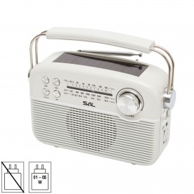 Solárne hybridné rádio, BT-FM-AM-SW, AC-DC-SOLAR - RPR9