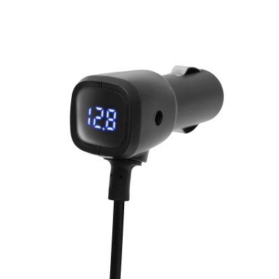 Rozbočovač do auta, 3   2xUSB, Voltmeter - SAU80W