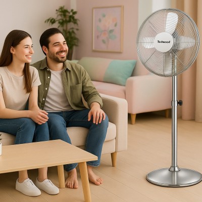 Ventilator metalic în picioare, 40 cm, 50 W, max. - TVI-455