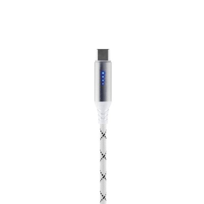 USB C-C nabíjací kábel, 2m, 100W, 4xLED